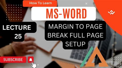 How to Adjust Page Margins in Microsoft Word In Pashto Full Page Layout