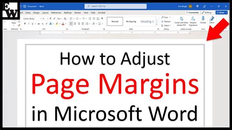How to Adjust Page Margins in Microsoft Word YouTube
