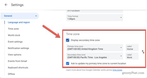 How to Adjust Your Time Zone in Gmail
