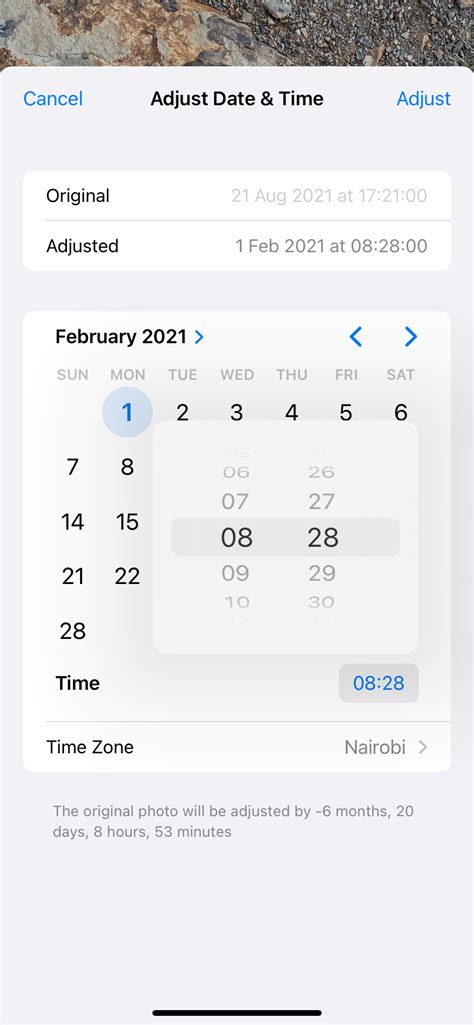 How to Adjust the Date Time Location of Photos in iOS 15