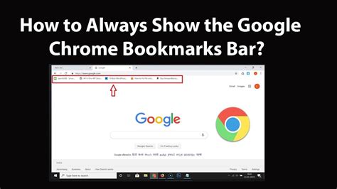 How to Always Show the Google Chrome Bookmarks Bar