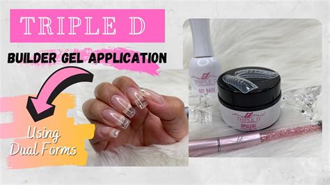 How to Apply Builder Gel with Dual Forms. YouTube