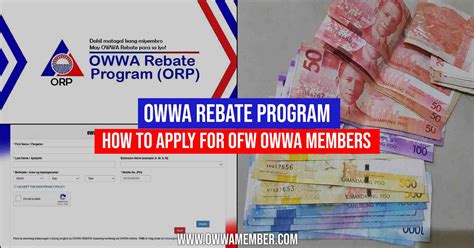How to Apply OWWA Rebate Program Online OWWA Member