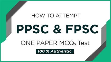 How to Attempt PPSC One Paper MCQ Test - Legalversity