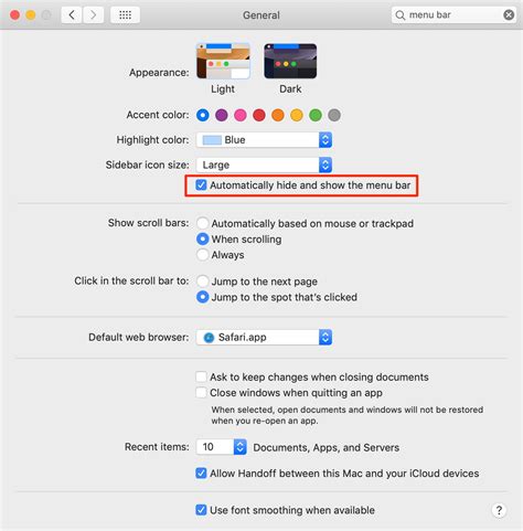 How to Automatically Hide or Show the Menu Bar on a Mac