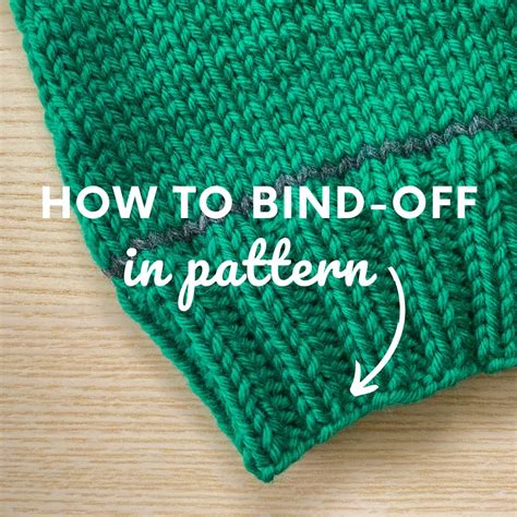 How to BIND OFF in Pattern for Knitting YouTube