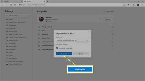 How to Back up Microsoft Edge Favorites