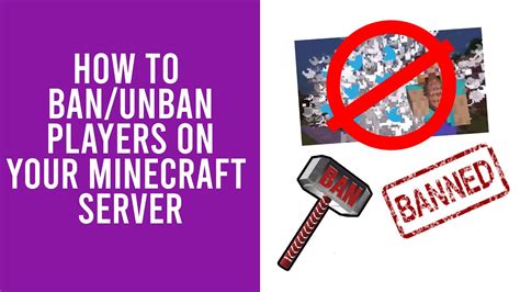 How to Ban Unban Players on Minecraft Server