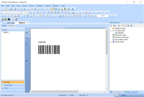 How to Barcode "-" and space for 3 of 9 barcode in crystal report ...