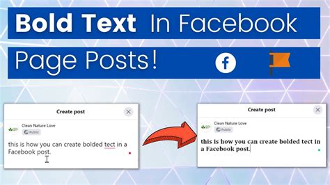 How to Bold Text in Facebook Post YouTube