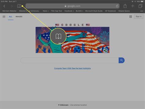 How to Bookmark on an iPad