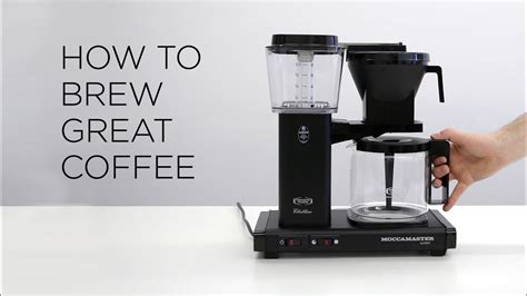 How to Brew Great Coffee on Moccamaster - YouTube