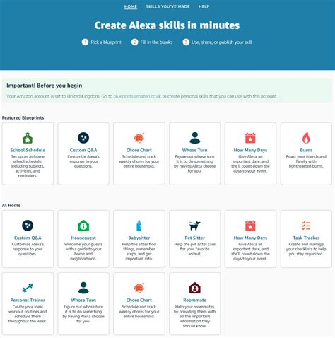 How to Build Alexa Skill Blueprints