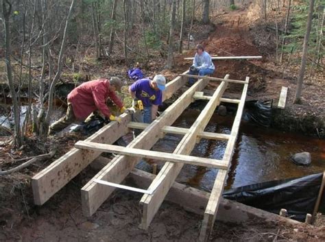 How to Build Building A Small Bridge Over A Creek PDF Plans
