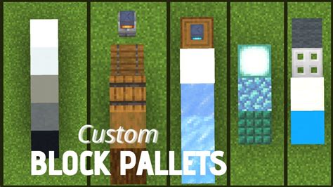 How to Build Custom Block Pallets for your Minecraft World Ep 45 YouTube