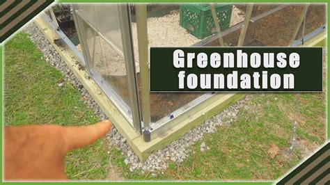 How to Build Greenhouse Foundation YouTube