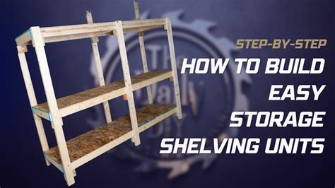 How to Build Shelving Units howtos DIY