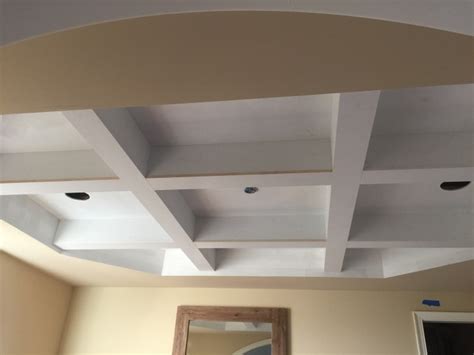 How to Build a Coffered Ceiling Happy Haute Home