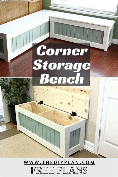 How to Build a DIY Corner Storage Bench TheDIYPlan Diy storage