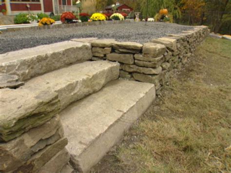 How to Build a DryStack Stone Retaining Wall howtos DIY