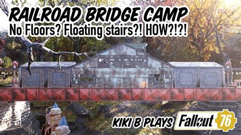 How to Build a FLOATING Railroad Bridge Base CAMP Building Tutorial