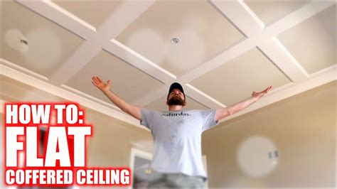 How to Build a Flat Coffered Ceiling YouTube