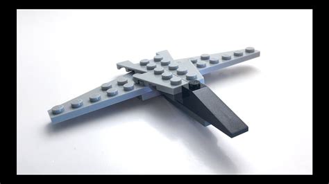 How to Build a LEGO Jet Plane from ONLY 10 Bricks Tutorial YouTube