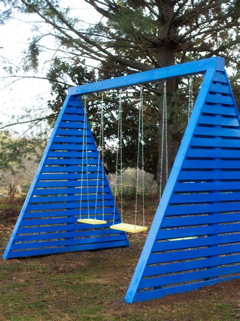 How to Build a Modern AFrame Swing Set HGTV