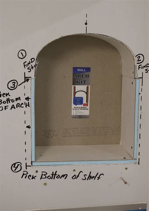 How to Build a Recessed Shelf with an Arch Recessed shelves, Recessed