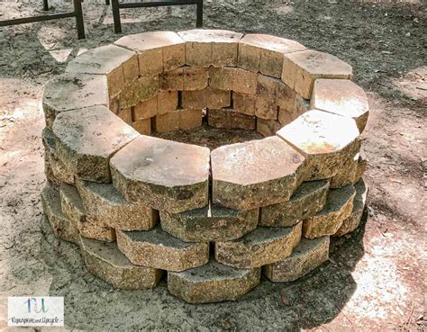 How to Build a Simple Concrete Paver Fire Pit in about One Hour