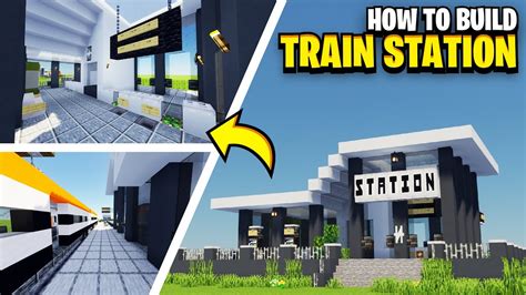 How to Build a Train Station in Minecraft Tutorial p1 YouTube