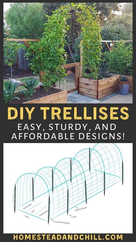 How to Build a Trellis Inexpensive & Easy Designs Diy garden trellis