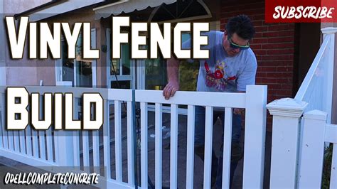 How to Build a Vinyl Fence Easy Guide Step by Step YouTube