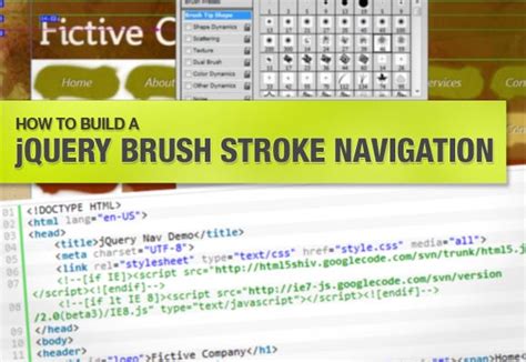 How to Build a jQuery Brush Stroke Navigation - Onextrapixel