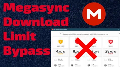 How to Bypass Mega Transfer Quota Megasync Download Limit Bypass