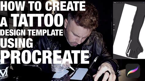 How to CREATE a template for a TATTOO design using PROCREATE! YouTube