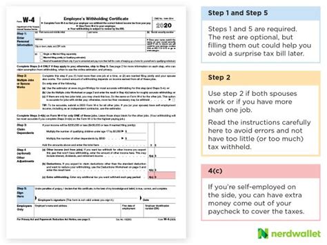How to Calculate 2020 Federal Withhold Manually with New 2020 W4