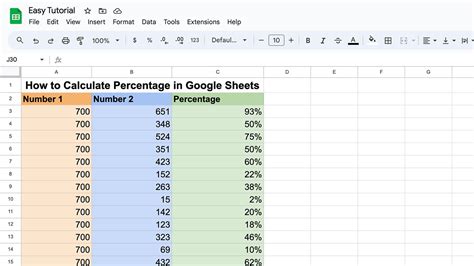 How to Calculate Percentage in Google Sheets YouTube