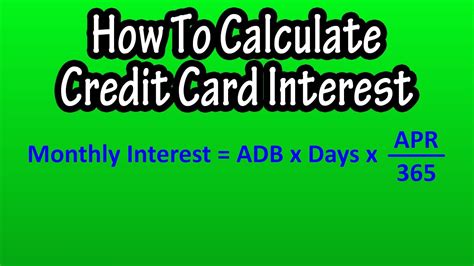How to Calculate Your Monthy Credit Card Interest Charges Based on APR