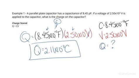 How to Calculate the Charge Stored in a Parallel-Plate Capacitor