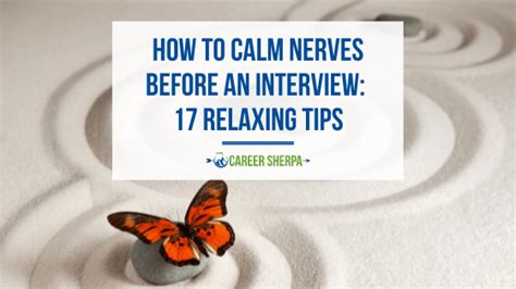How to Calm Your Nerves Before a Job Interview