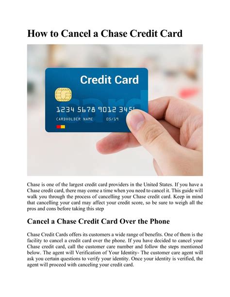 How to Cancel a Chase Credit Card by John Carry - Issuu