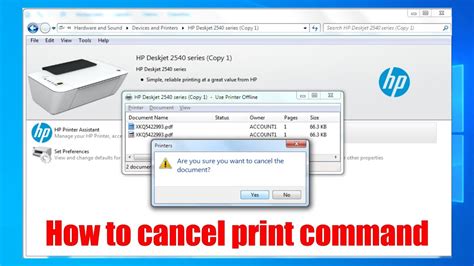 How to Cancel a Print Job