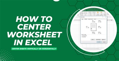 How to Center an Excel Worksheet How to Center Excel Worksheet YouTube