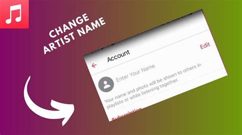 How to Change Artist Name on Apple Music A StepByStep Guide The