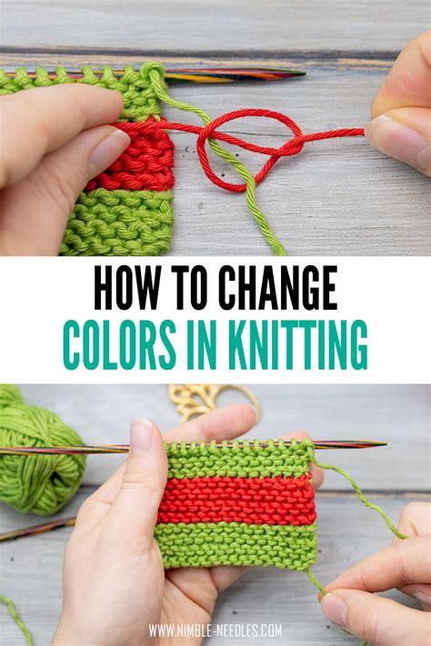 How to Change Colors When Knitting