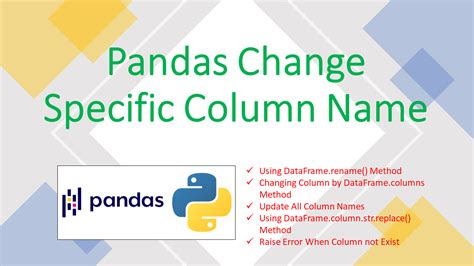 How to Change Column Name in pandas Spark By {Examples}