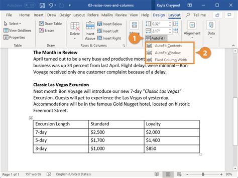 How to Change Column Width in Word Table CustomGuide