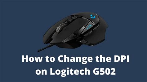 How to Change DPI on Logitech G502 Decortweaks