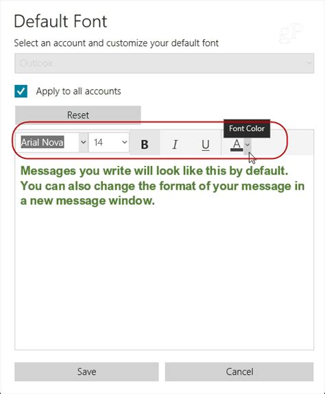 How to Change Default Font and Font Size in Mail App on Windows 10